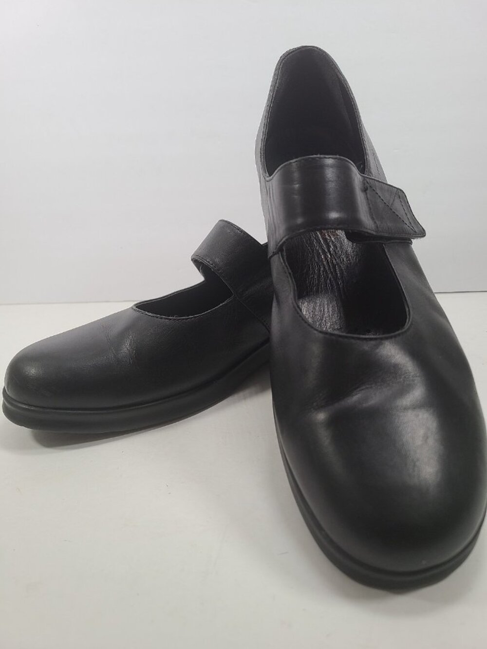 Stonefly Vera Pelle Comfort Mary Jane Shoes Flats Size US 11/12  Black Leather